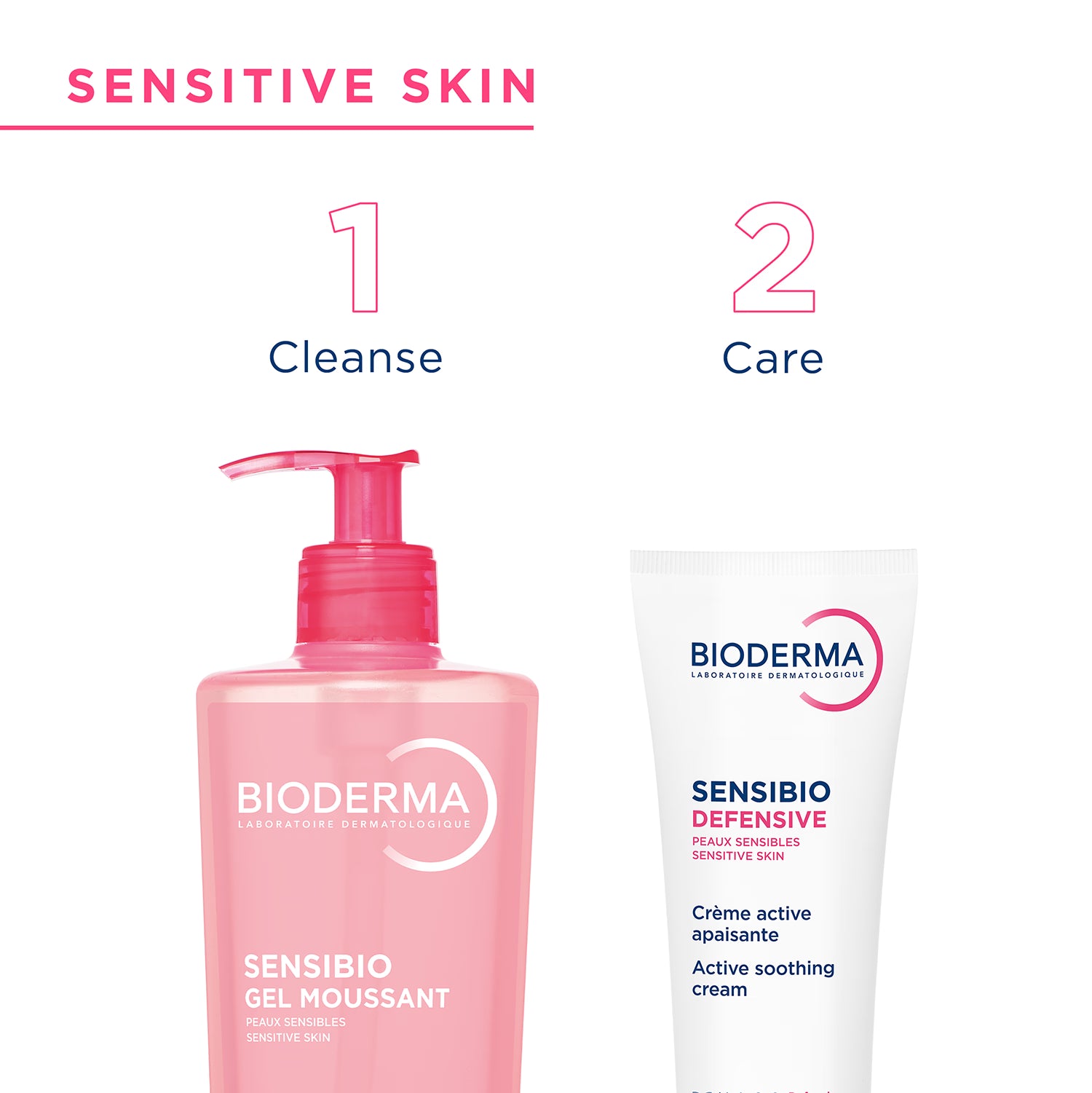 Bioderma Sensibio Foaming Gel face wash 200ml (British brand)