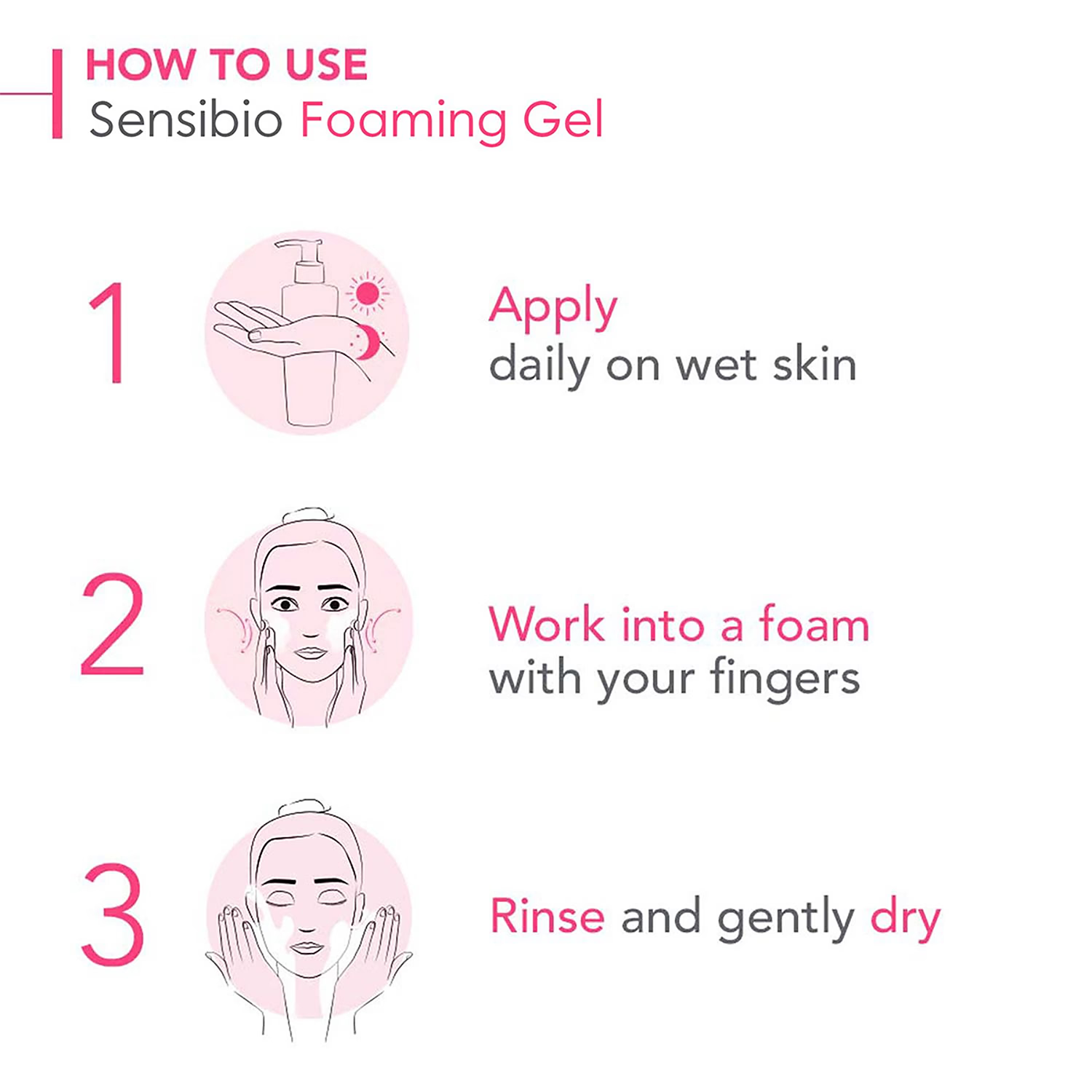 Bioderma Sensibio Foaming Gel face wash 200ml (British brand)