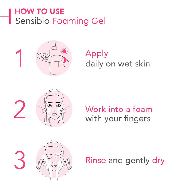 Bioderma Sensibio Foaming Gel face wash 200ml (British brand)