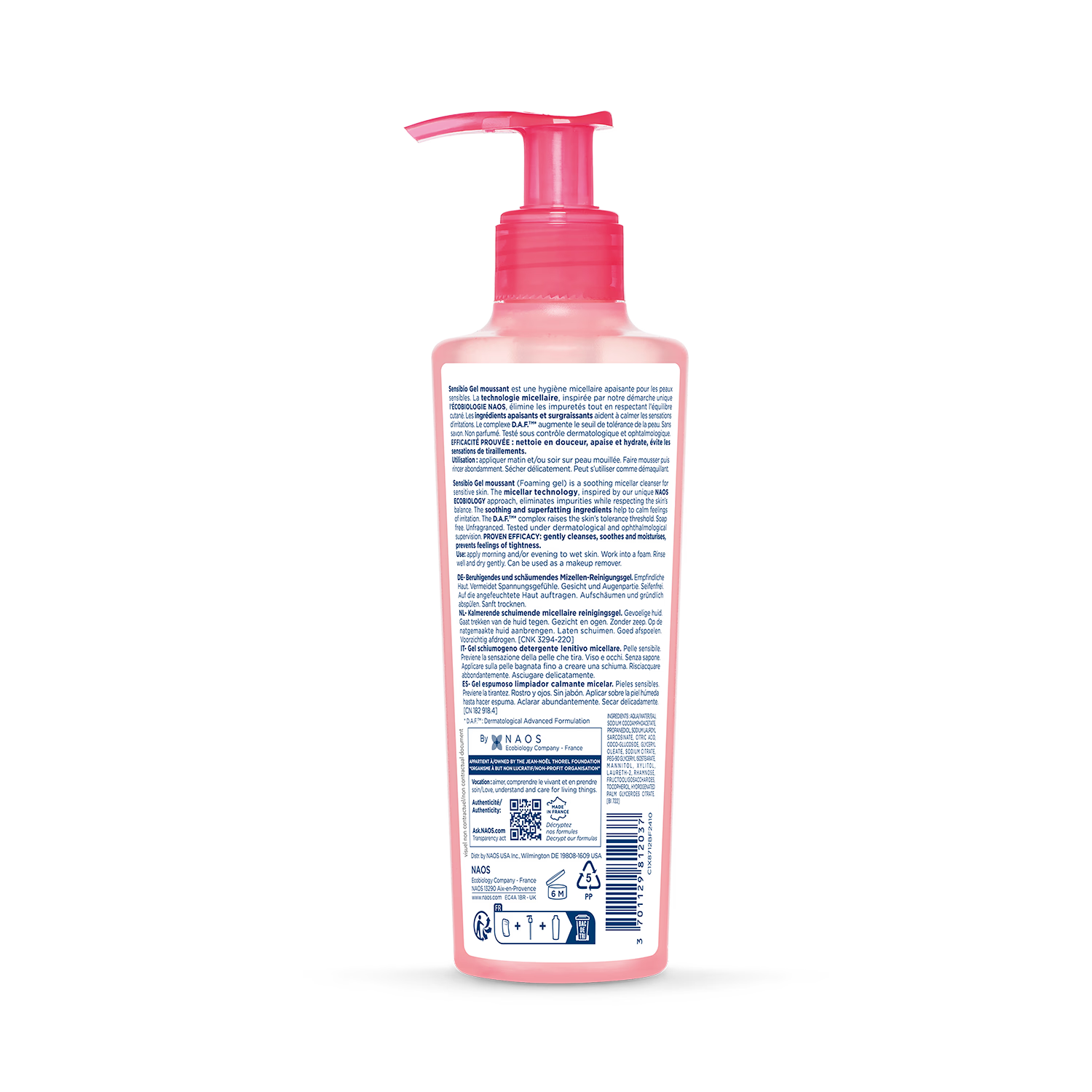 Bioderma Sensibio Foaming Gel face wash 200ml (British brand)