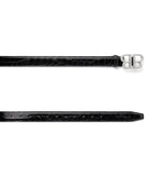Balenciaga patent leather logo belt, UK version