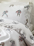 NEXT White Disney Marvel Avengers 100% cotton duvet cover and pillowcase set (British brand)