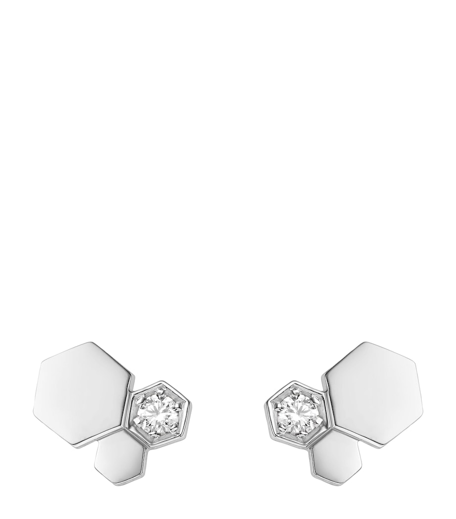 Chaumet Bee de Chaumet earrings 18kt white gold diamond, imported from the UK