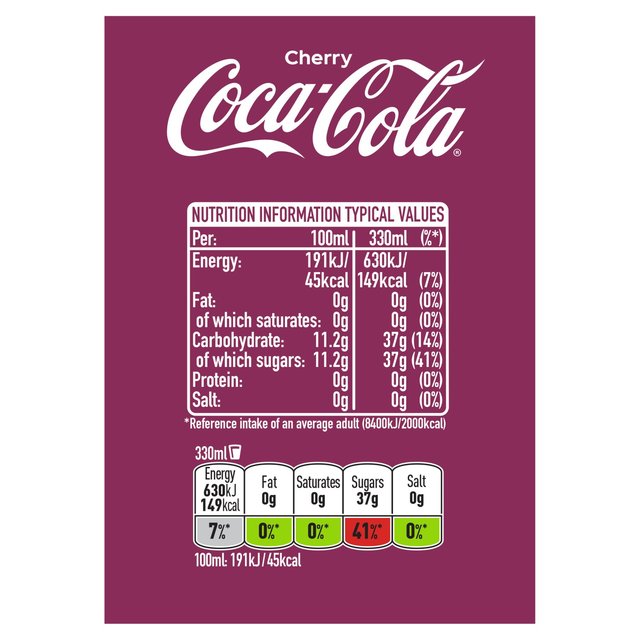 Coca-Cola Classic Cherry   8 x 330ml GOODS M&S   