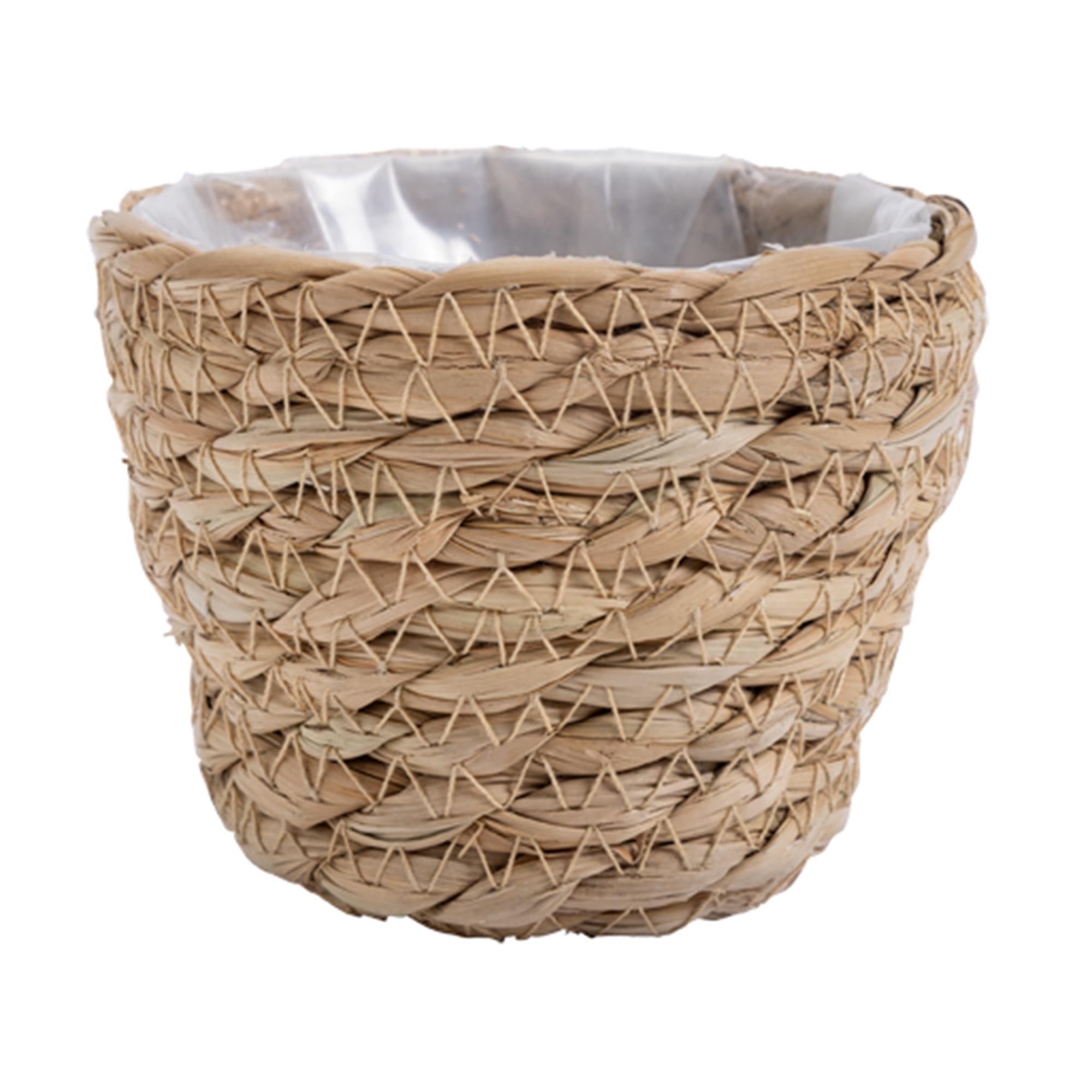 Habitat Natural Woven Small Planter GOODS Sainsburys   