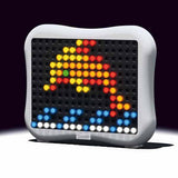 Quercetti Peg Brite light-up pin-board toy - British product
