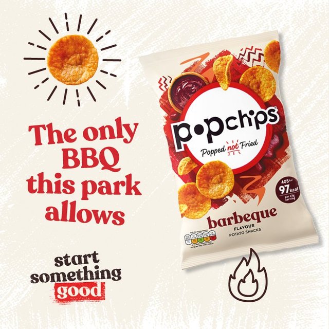 popchips Barbeque Sharing Crisps   85g GOODS M&S   