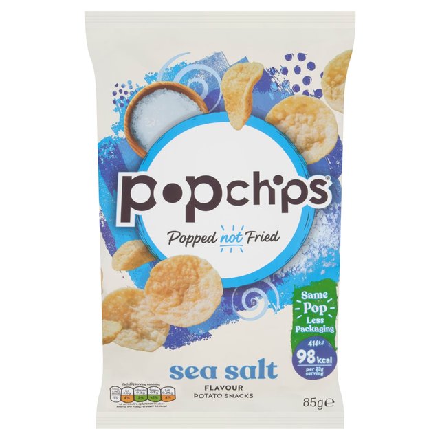 popchips Sea Salt Sharing Crisps   85g GOODS M&S   