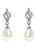 Ivory & Co Lisbon crystal and pearl earrings 2.5cm, UK version