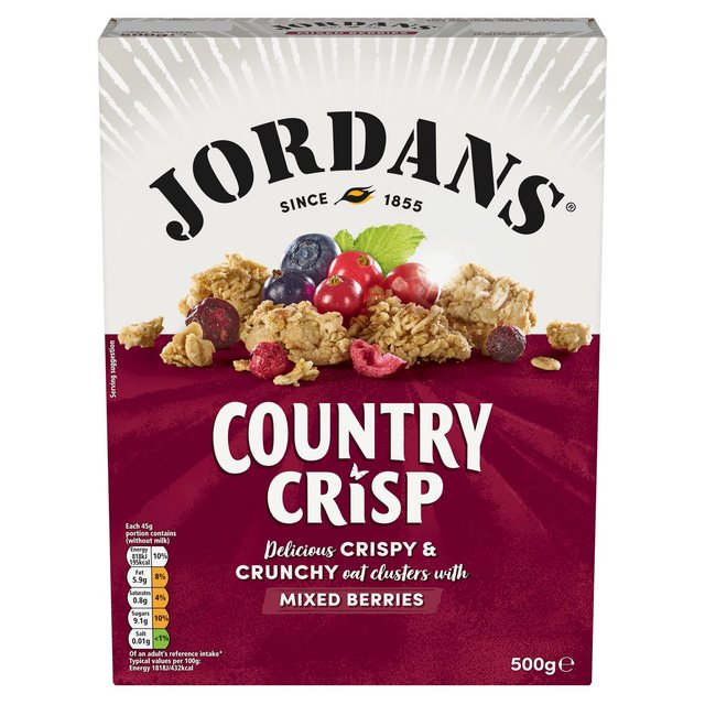 Jordans Country Crisp Mixed Berry Breakfast Cereal   500g GOODS M&S   