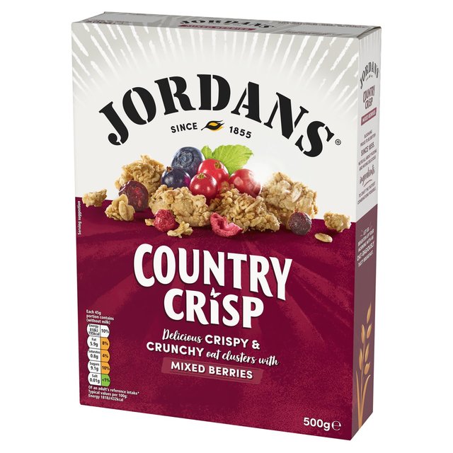 Jordans Country Crisp Mixed Berry Breakfast Cereal   500g