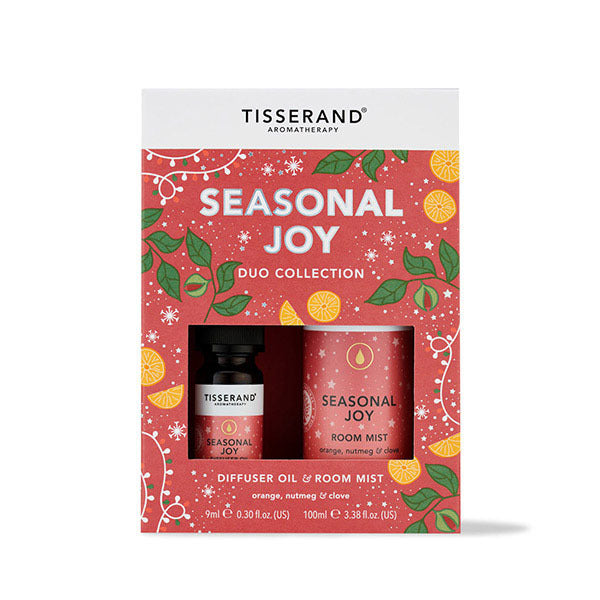 Tisserand Seasonal Joy Duo essential oil kit 9ml and 100ml (British brand)