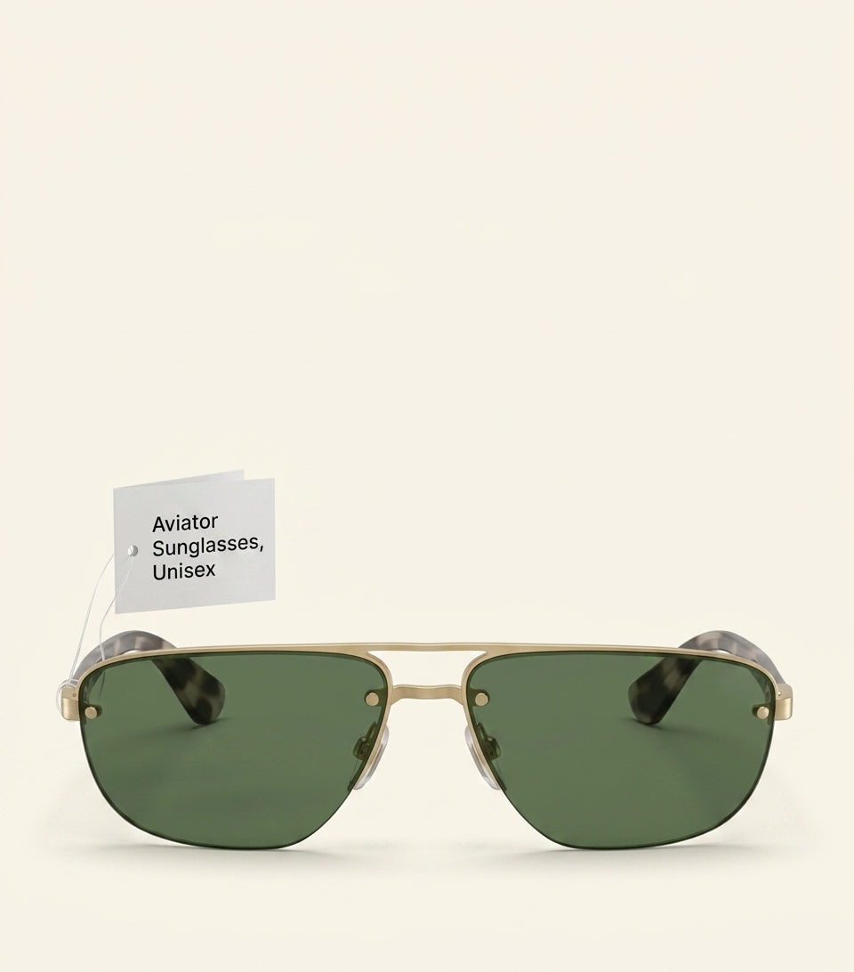 Burberry metal irregular sunglasses (British brand)