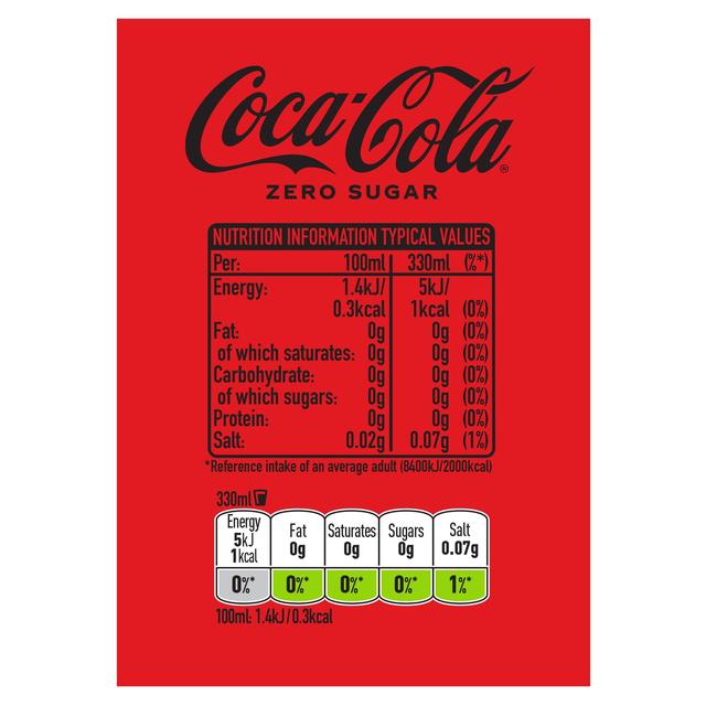 Coca-Cola Zero Sugar   8 x 330ml GOODS M&S   