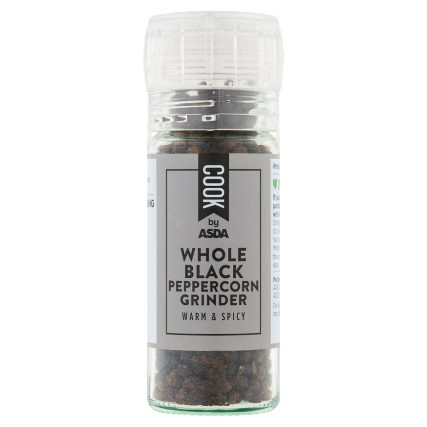 COOK by ASDA Whole Black Peppercorn Grinder GOODS ASDA   