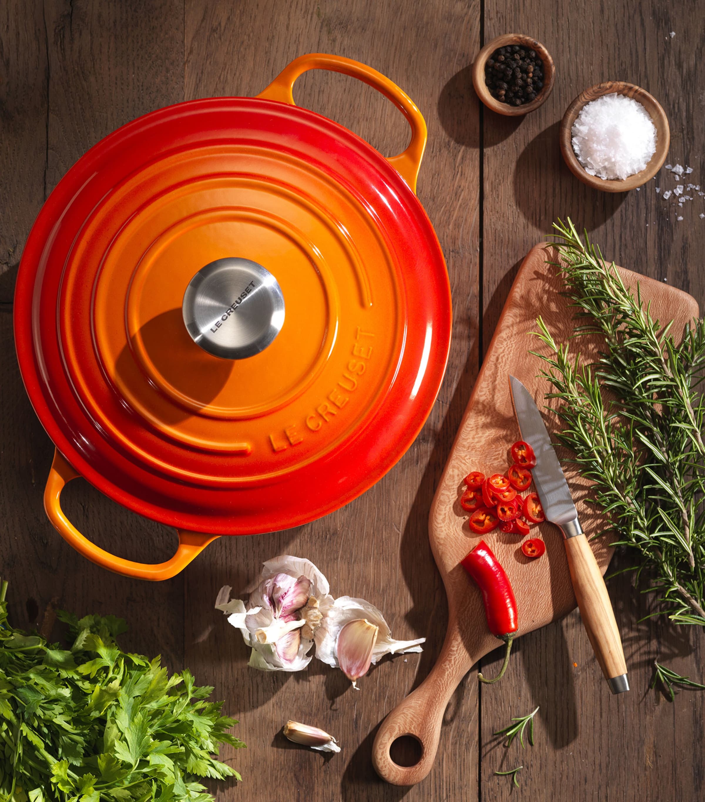 Le Creuset cast iron round casserole dish 20cm, UK version