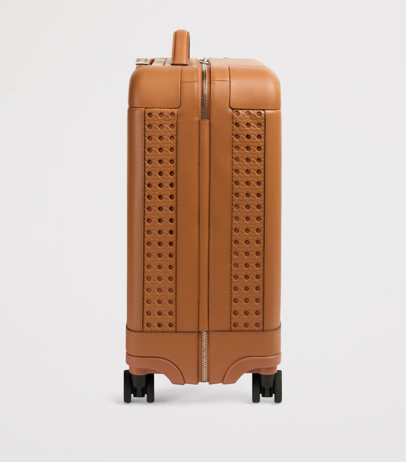 Aviteur leather carry-on suitcase 55cm - British product
