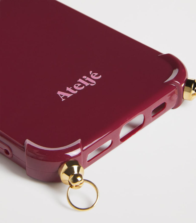 ATELJE Recycled Bold Burgundy iPhone 15 Pro Max Case - British product