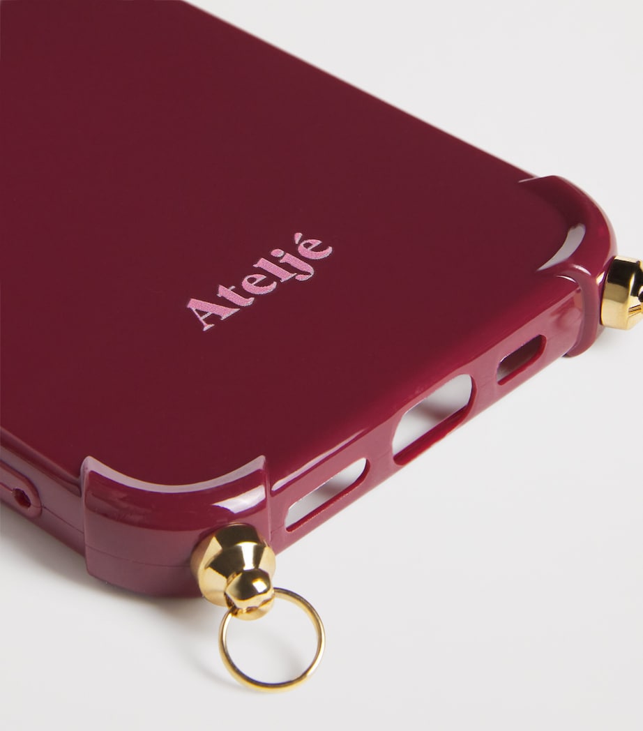 ATELJE iPhone case Bold Burgundy - British product
