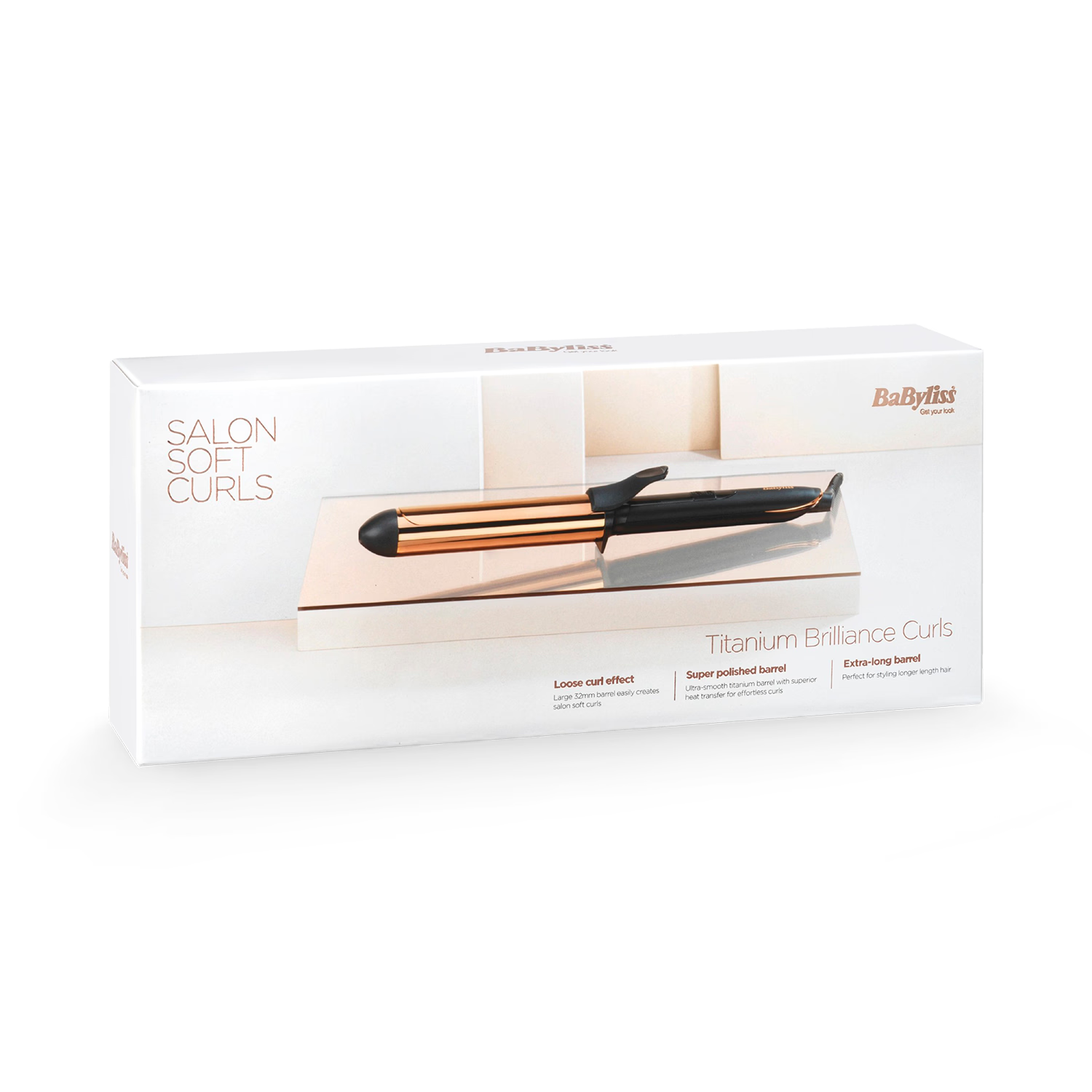 BaByliss titanium curling tong 32mm, UK version