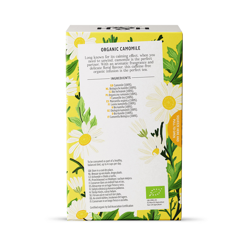 Heath & Heather organic camomile tea 20 tea bags, imported from the UK