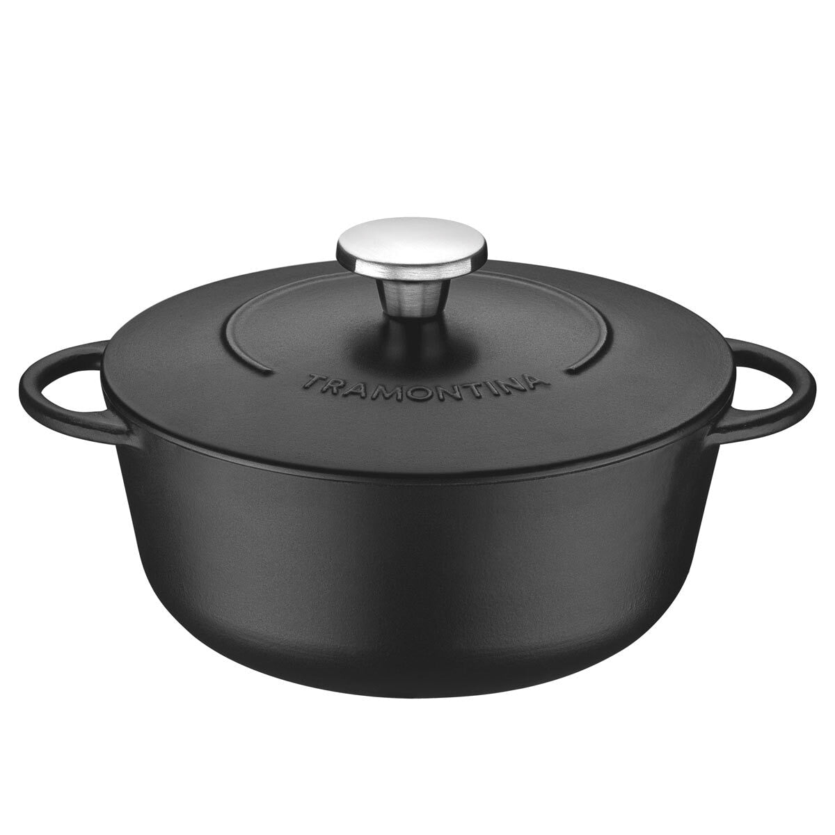Tramontina enamelled cast iron casserole dish 24cm, imported from the UK