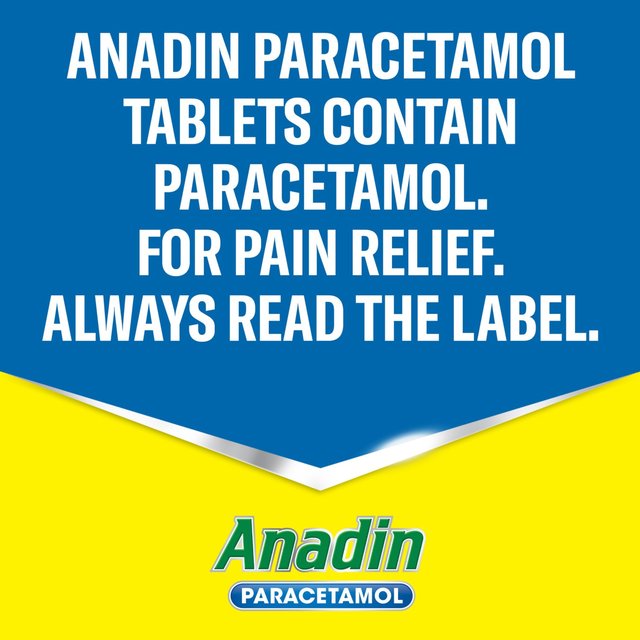 Anadin Paracetamol Pain Relief for Headaches Cold & Flu Tablets 16    16 per pack GOODS M&S   