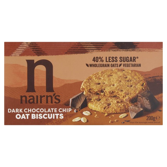 Nairns Dark Chocolate Chip Oat Biscuits   200g GOODS M&S   