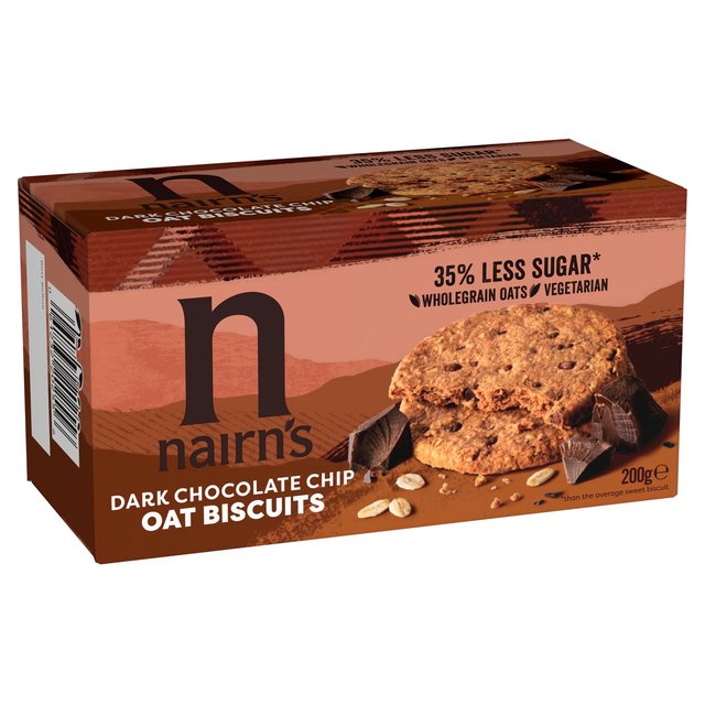 Nairns Dark Chocolate Chip Oat Biscuits   200g