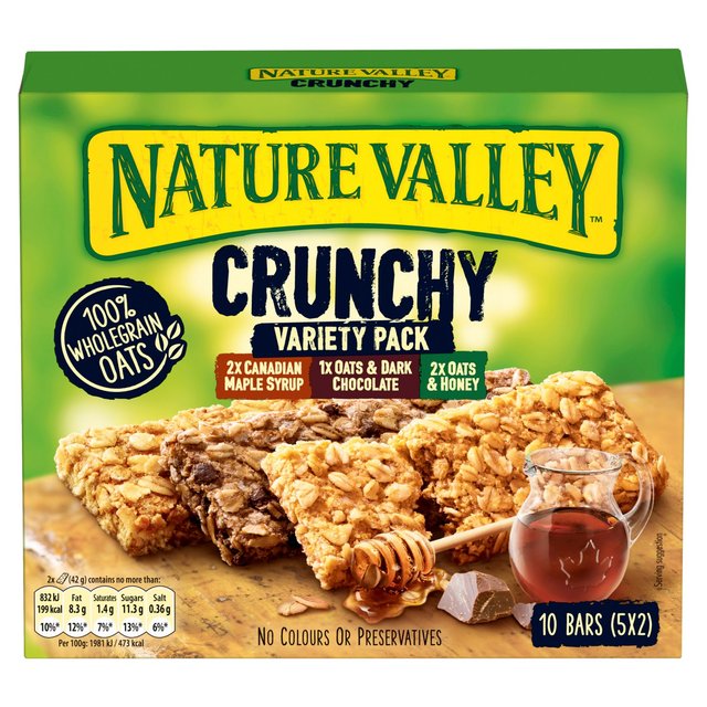 Nature Valley Crunchy Variety Pack Cereal Bars   5 x 42g