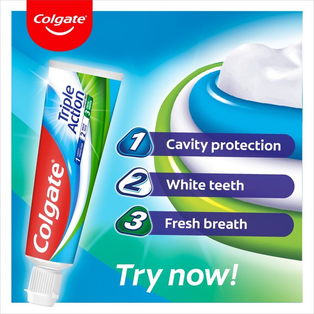 Colgate Triple Action Toothpaste   75ml GOODS M&S   