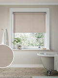 Next Lowry blackout roller blind natural stone, UK version