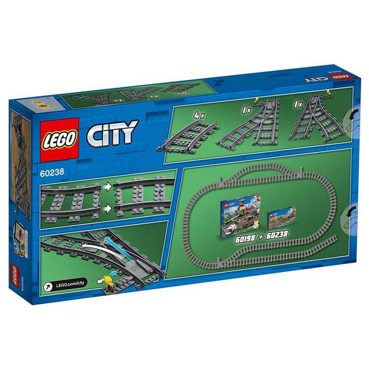 LEGO City Switch Tracks Set 60238 8 pieces, imported from the UK