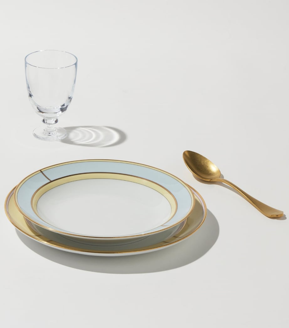 GINORI 1735 porcelain soup plate Celeste 24cm - British product