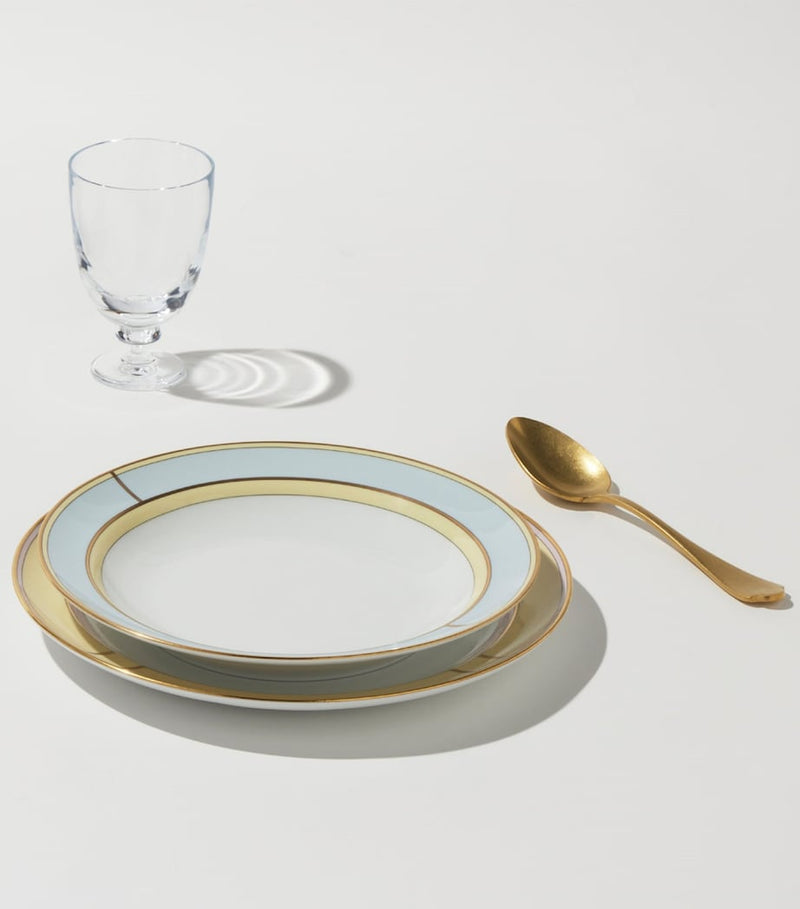 GINORI 1735 porcelain soup plate Celeste 24cm - British product