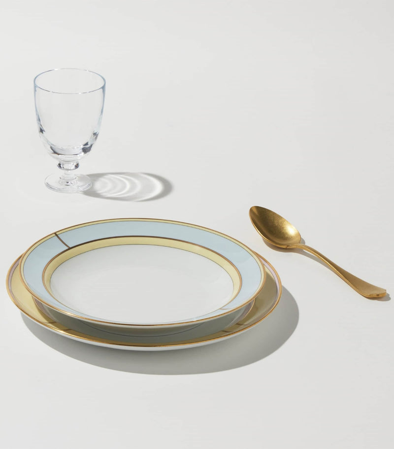 GINORI 1735 porcelain soup plate Celeste 24cm - British product