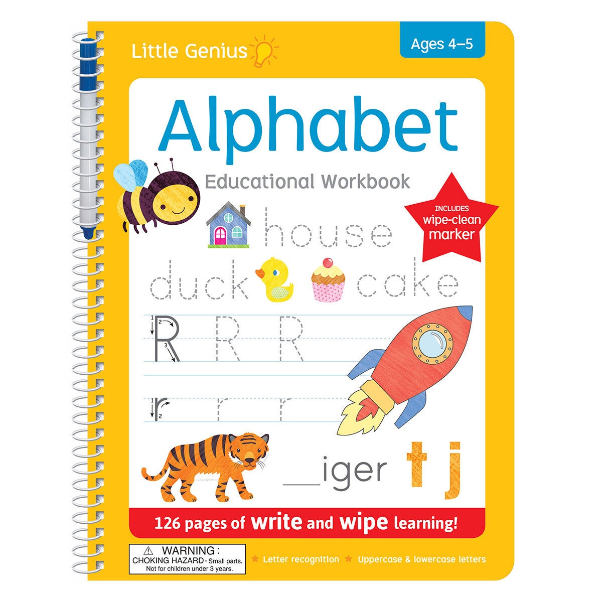 Little Genius Wipe Clean Assortment Educational Activity Books (4-6 Years)