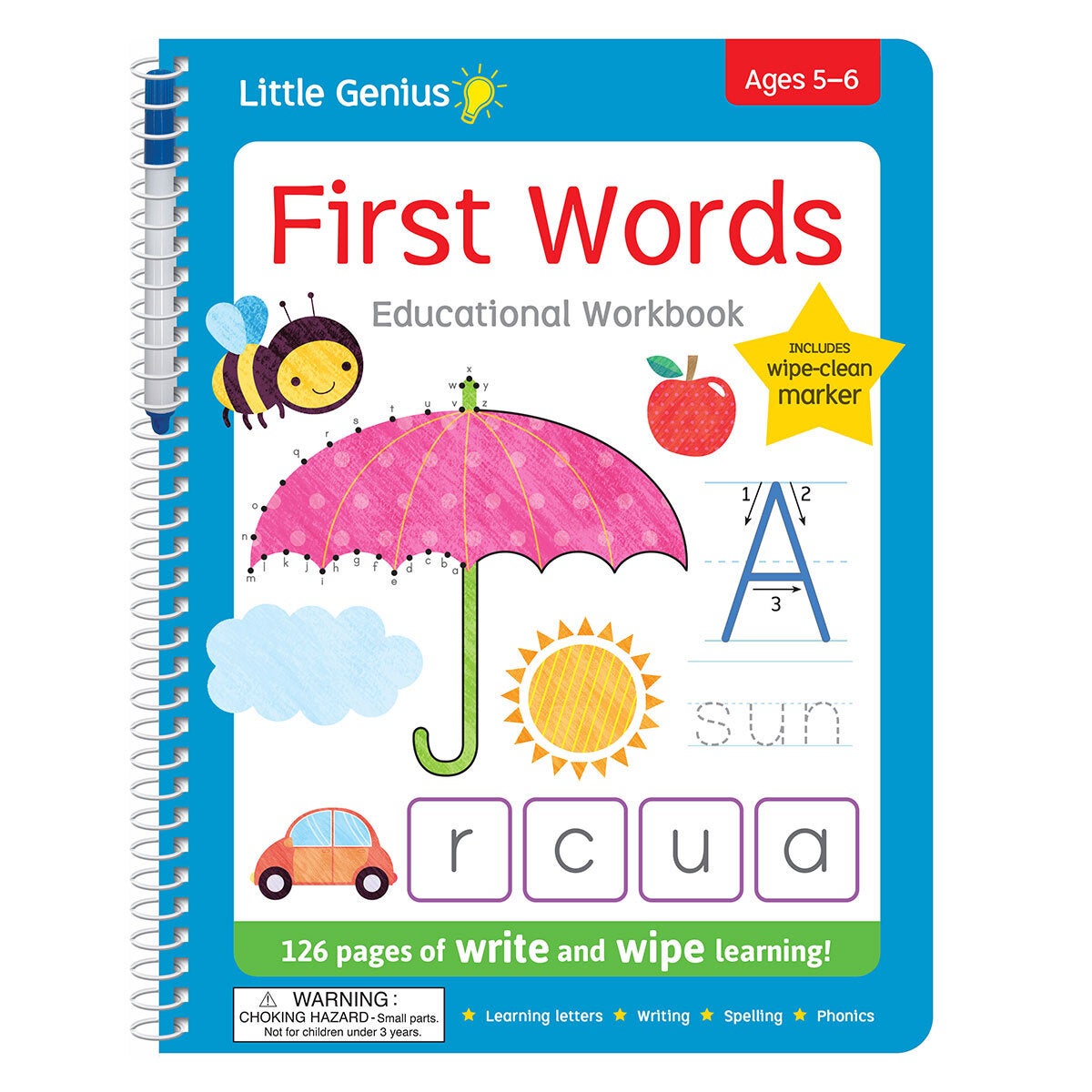 Little Genius Wipe Clean Assortment Educational Activity Books (4-6 Years)