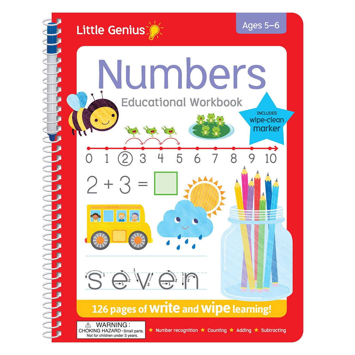 Little Genius Wipe Clean Assortment Educational Activity Books (4-6 Years)