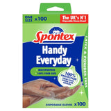 Spontex Handy Multi-Purpose Disposable Gloves Latex Free & Powder Free   100 per pack GOODS M&S   