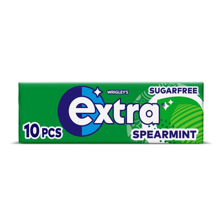 Wrigley's Extra Spearmint Chewing Gum Sugar Free 10 Pieces