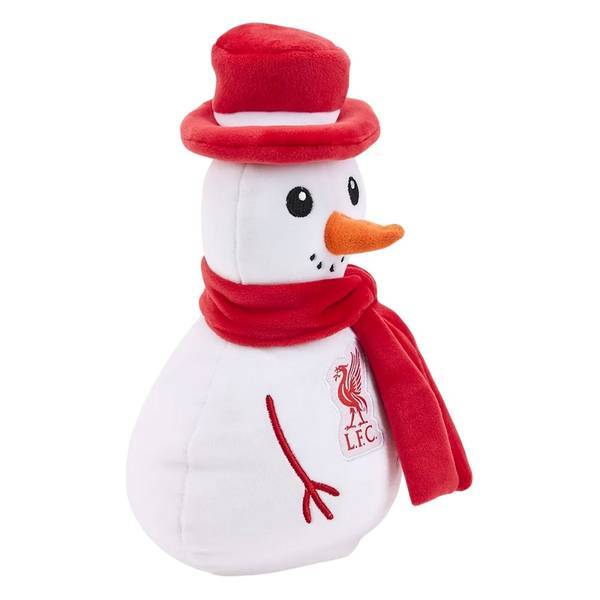 Liverpool FC snowman plush toy with crest design 27cm, UK version