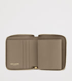 Saint Laurent Matelassé zip-up wallet H9cm x W10.5cm (British brand)