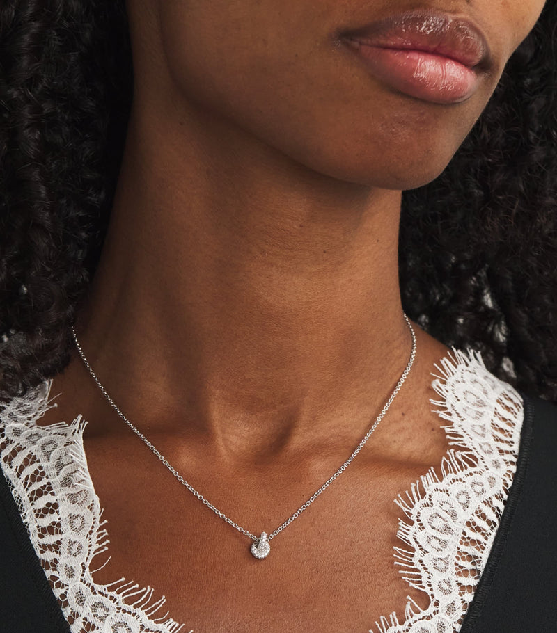Engelbert Legacy Knot pendant necklace white gold diamonds - British product