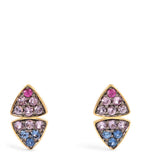 Emily P. Wheeler yellow gold sapphire stud earrings - British product