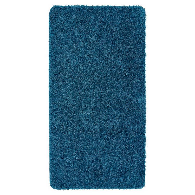 Buddy washable shaggy rug teal 67x150cm, UK version