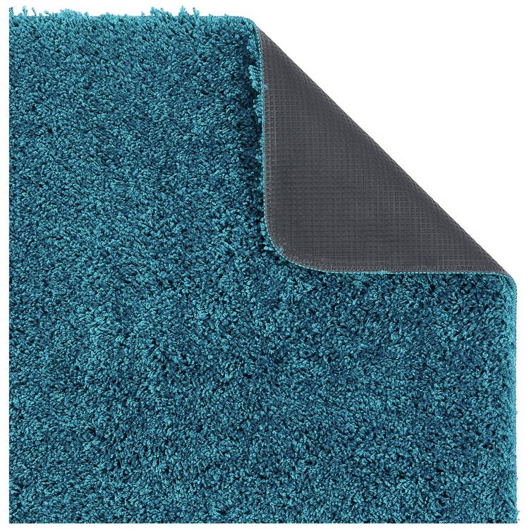 Buddy washable shaggy rug teal 67x150cm, UK version