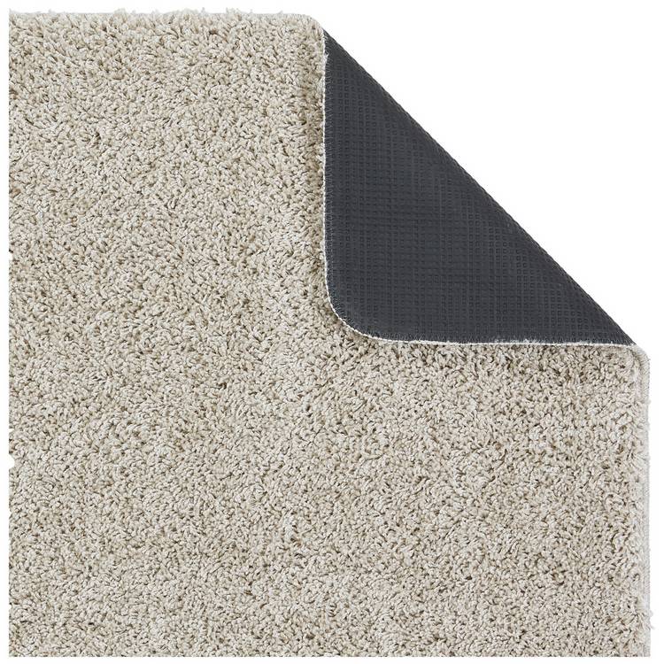 Buddy washable mat plain stone shaggy rug 67x150cm, UK version