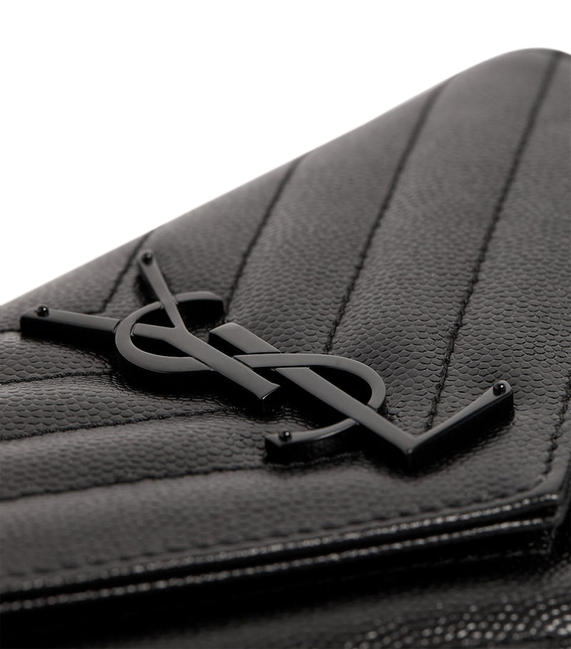 Saint Laurent Envelope matelassé leather wallet, UK version