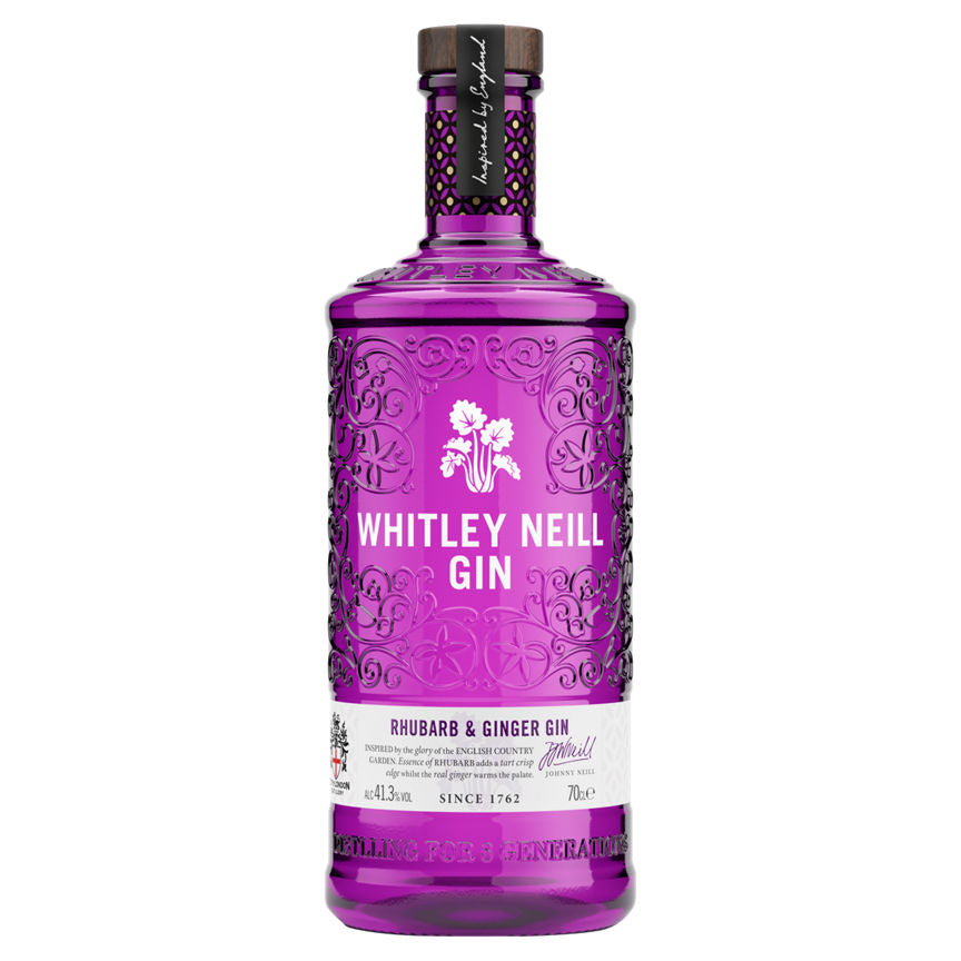 Whitley Neill Rhubarb & Ginger Gin Liqueurs & Spirits ASDA   